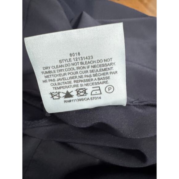 TORY BURCH Silk Crepe Georgette Style Dress in Navy Sz 8 - Picture 9 of 9